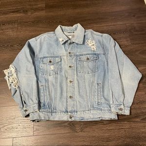 90s Vintage Wrangler Distressed Denim Jean Jacket